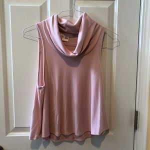 Sleeveless cowl neck top